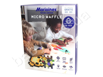 Конструктор MICRO WAFFLE з картками, Marioinex