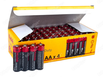 Батарейка солевая Kodak, 1.5V, AA, R6 (цена за спайку 4шт) 887930411706