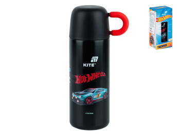 Термос Hot Wheels, 480 мл, з металевим фільтром та кришкою-чашкою, Kite
