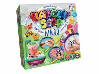 Набір для творчості Пластилінове Мило PLAY CLAY SOAP великий 8 кольорів, Danko Toys