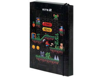 Папка для тетрадей Pixel Game на резинке картонная, формат B5, Kite