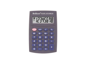 Калькулятор карманный BS-200C 8р., 1-пит, BRILLIANT BS-200C