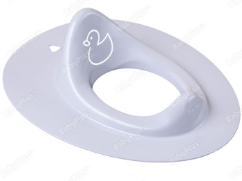 Туалетное сиденье обычное Утенок светло-серое. Tega Baby DK-090-122
