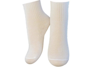 Шкарпетки дитячі демісезонні бавовняні середні білі. Розмір 10-12. Легка Хода 9298