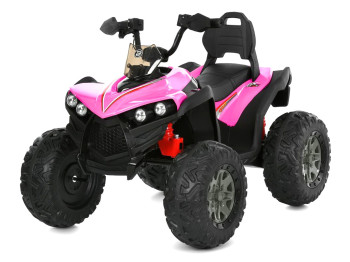 Квадроцикл Bambi Race M 6294EL-8, 2х45W, 1х12V/9AH, EVA, MP3, USB, TF, Blutooth, рожевий