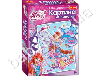 Набор для творчества Блум, Winx 7, Картинка из пайеток, Ranok Creative