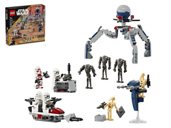 Конструктор LEGO Star Wars Клони-піхотинці й бойовий дроїд. Бойовий набір, 215 деталей