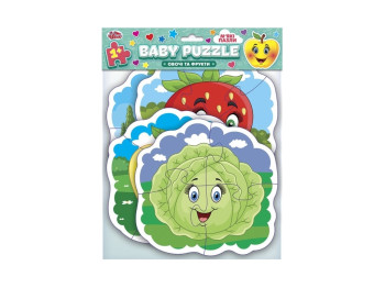 М'які пазли, BABY PUZZLE Овочі та фрукти, Чудик