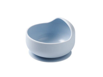 Миска силиконовая с присоской, голубая