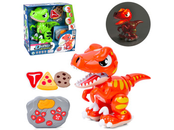 Динозавр радиоуправляемый Dino 24 см, светится и двигается, реагирует на руку, 10622