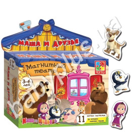 Настільна гра Магнітний театр, Маша та Ведмідь, Маша та друзі (рус)