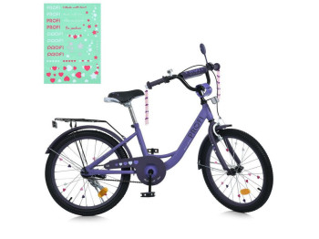 Детский двухколесный велосипед PROF1 20д, PRINCESS, SKD75