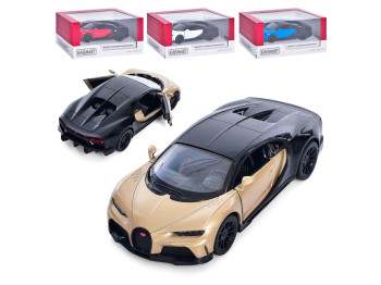 Машинка металлическая инерционная Bugatti Chiron Super Sports. Kinsmart KT5423W