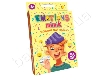 Настільна гра Emotions Mimik. DankoToys EM-01-01.укр (Пошкоджена коробка)