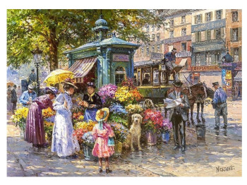 Пазли Квітковий ринок, 1000 елементів, Cherry Pazzi