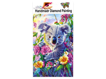 Алмазная мозаика Коала, 15×25,7 см, частичная выкладка