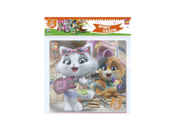 М'які квадратні пазли 44 Коти, На репетиції, Vladi Toys