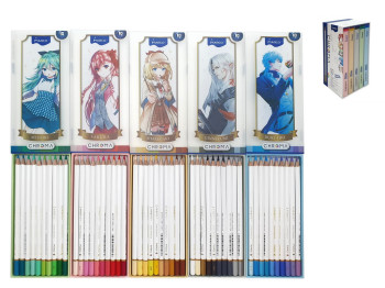 Олівці шестигранні 50 кольорів Chroma. Marco 2552-50CB MANGA