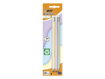 Карандаш ЭКОЛЮШЕН ПАСТ ГУМ БЛ5, BIC bc518986