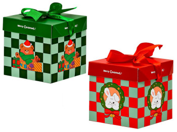 Коробка новорічна картонна Merry Christmas 10см, WW02721