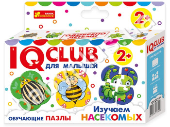 Обучающие пазлы Учим насекомых IQ-club для малышей, Ranok Creative
