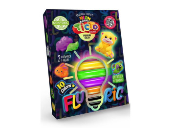 Тісто для ліпки FLUORIC 10 кольорів, Danko Toys