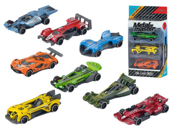 Набір металевих машинок Metal Master, масштаб 1:64, 3 шт., мікс моделей