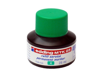 Чорнило для заправки Permanent зелене 25 мл. Edding e-MTK25/04