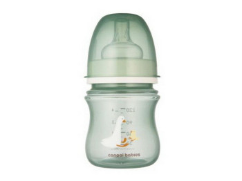 Бутылка антиколиковая с широким отверстием 120 мл Easystart - Гуси. Canpol Babies 35/244