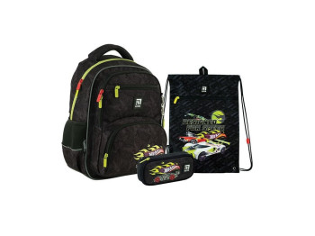 Рюкзак + пенал + сумка для взуття Hot Wheels, Kite