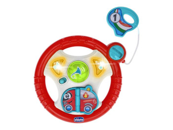 Музыкальная игрушка на коляску Руль, звуки, свет, Chicco
