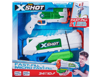 Набір водяних бластерів іграшкових X-Shot Fast Fill Medium And Small. Zuru 56225