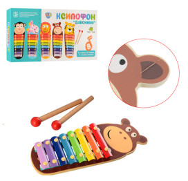 Деревянная игрушка Ксилофон Животное. Tree Toys MD 2377 УЦЕНКА