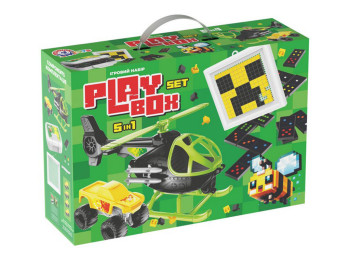 Набор игровой 5в1 Play Box, 33 см, с машинкой и мозаикой, Технок