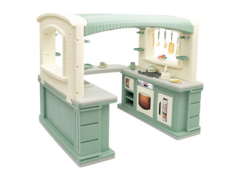 Кухня ігрова зі світлом та звуком BIG 01480-21, 127 см, кутова з мийкою, Doloni Toys