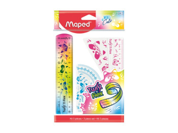 Набор линеек Maped MINI CUTE TWIST’N FLEX 15 см, 3 предмета