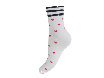 Шкарпетки, розмір 20-22, демісезонні з малюнком білі. Бавовна. ТМ Duna