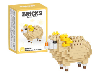 Конструктор фігурка вівця Bricks, 5 см, збірна модель