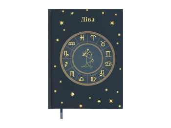 Ежедневник недатированный ZODIAK Дева, A5, 336 страниц, темно-бирюзовый, BUROMAX