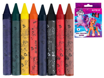 Крейда воскова Jumbo 8 кольорів My Little Pony, Kite