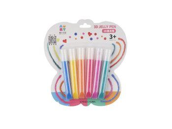 Клей для творчества Jelly Pen 3D 6 шт. ST02366