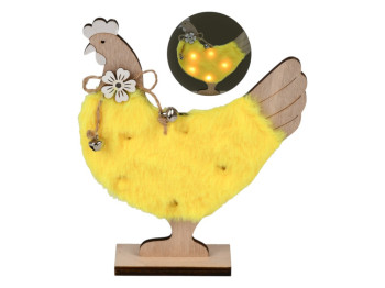 Пасхальный декор с подсветкой Chiken 16 см, светящийся, R33823