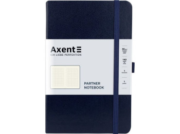 Книга записная в клетку Partner A5, 125x195 мм, 96 листов, Axent
