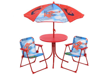 Столик з парасолькою та стільчиками Spider-Man. 93-74-SP