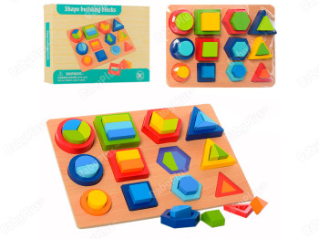 Деревянная игрушка Геометрика. MD 2829 Уценка