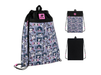 Сумка для обуви со шнурками Anime Girl K25-601M-9, 46×33 см, затяжка шнурком, Kite