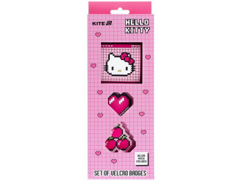 Набір бейджів на липучці, 3 штуки, Hello Kitty, Kite