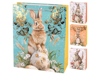 Пакет пасхальный бумажный L "Rabbit" 30х41.5х12см, R34569-L