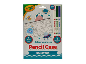 Творчий набір “Пенал-раскраска Монстри”, з 5 фломастерами, Вік 3+, Crayola