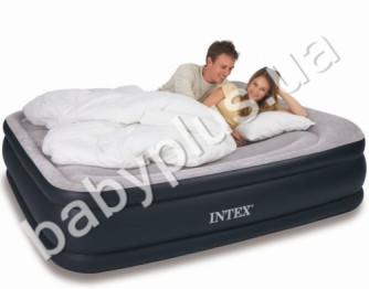 Велюр ліжко синя Intex 67736